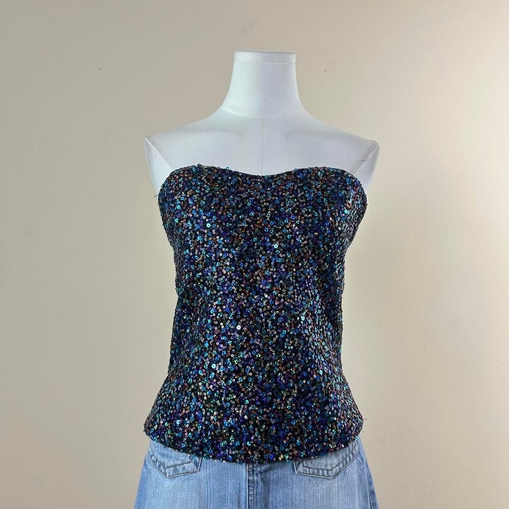 Shasta Y2K Sequin Tube Going Out Top
